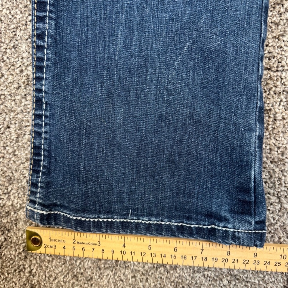 Ariat REAL Denim Women 30R Medium Wash Bootcut Western Jeans Paisley Trim - Picture 7 of 14